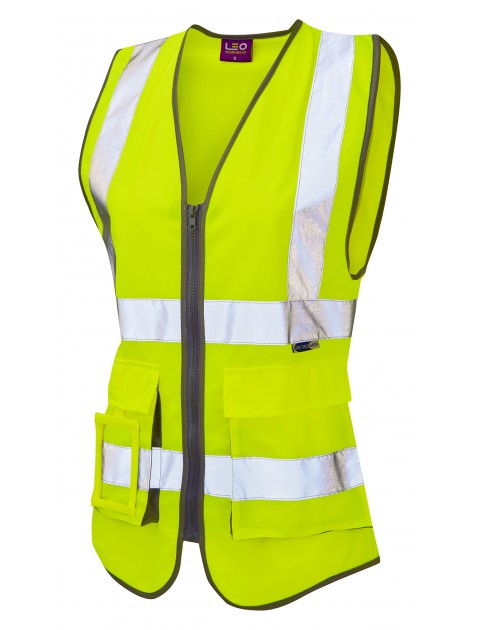 Leo Lynmouth Women’s Waistcoat -  Yellow Clothing